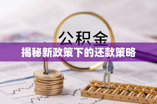 昌宁揭秘新政策下的还款策略